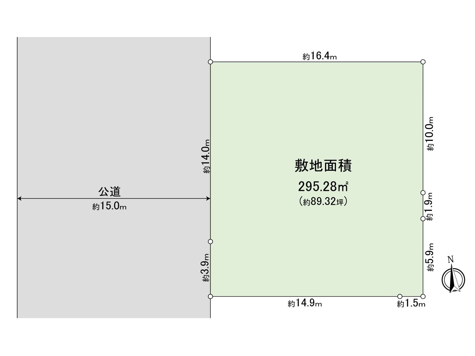 [地形圖]土地面積：295.28平方公尺(約89.32坪)/建築面積比：40%/容積率：80%