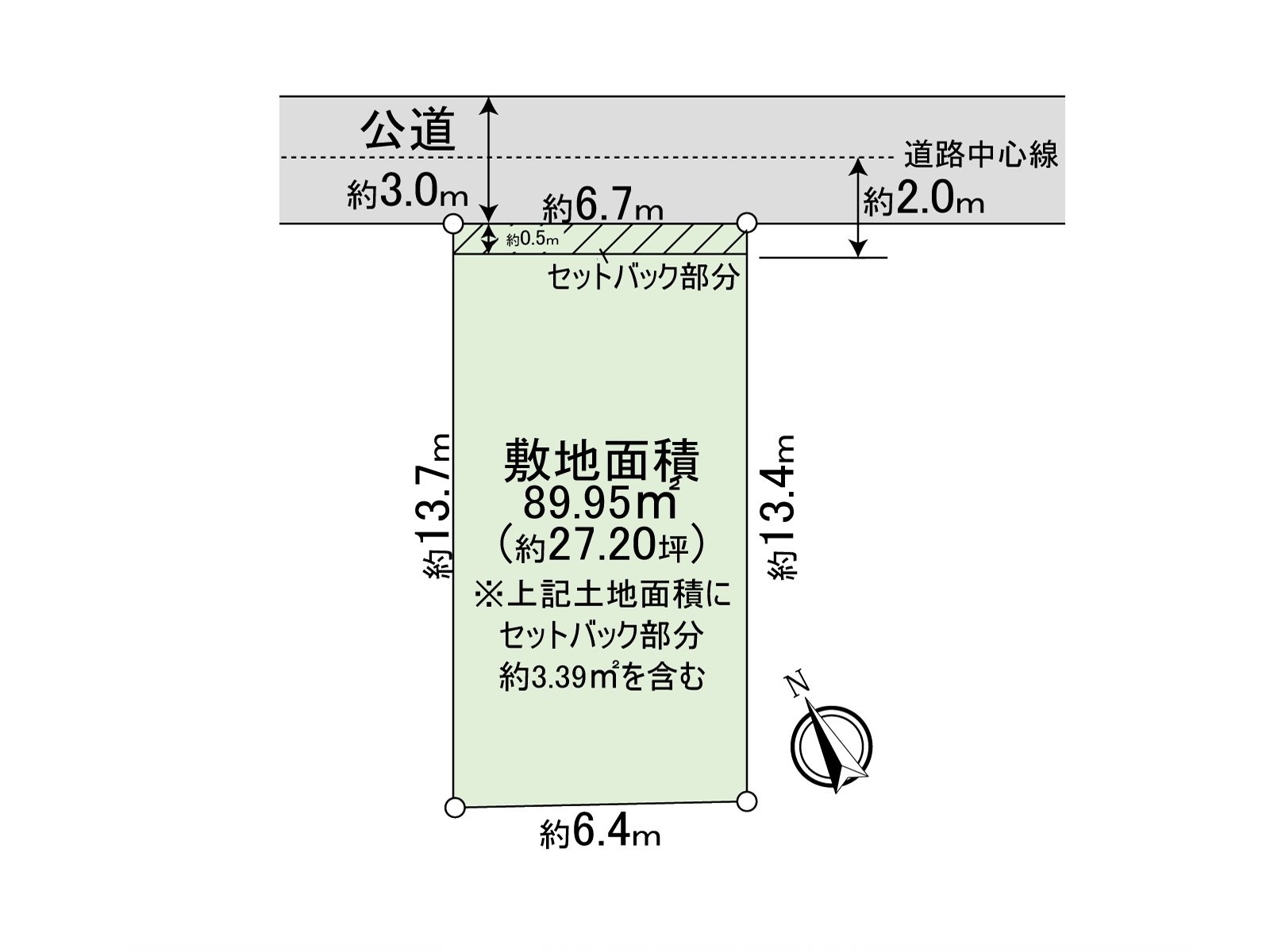 土地面積，89.95平方公尺(含有建築義務道路退縮部分約3.39平米)，建築面積比是50%，容積率80%。不是建築包含條件住宅用地銷售。可以選擇喜歡的House廠商以及建築公司。