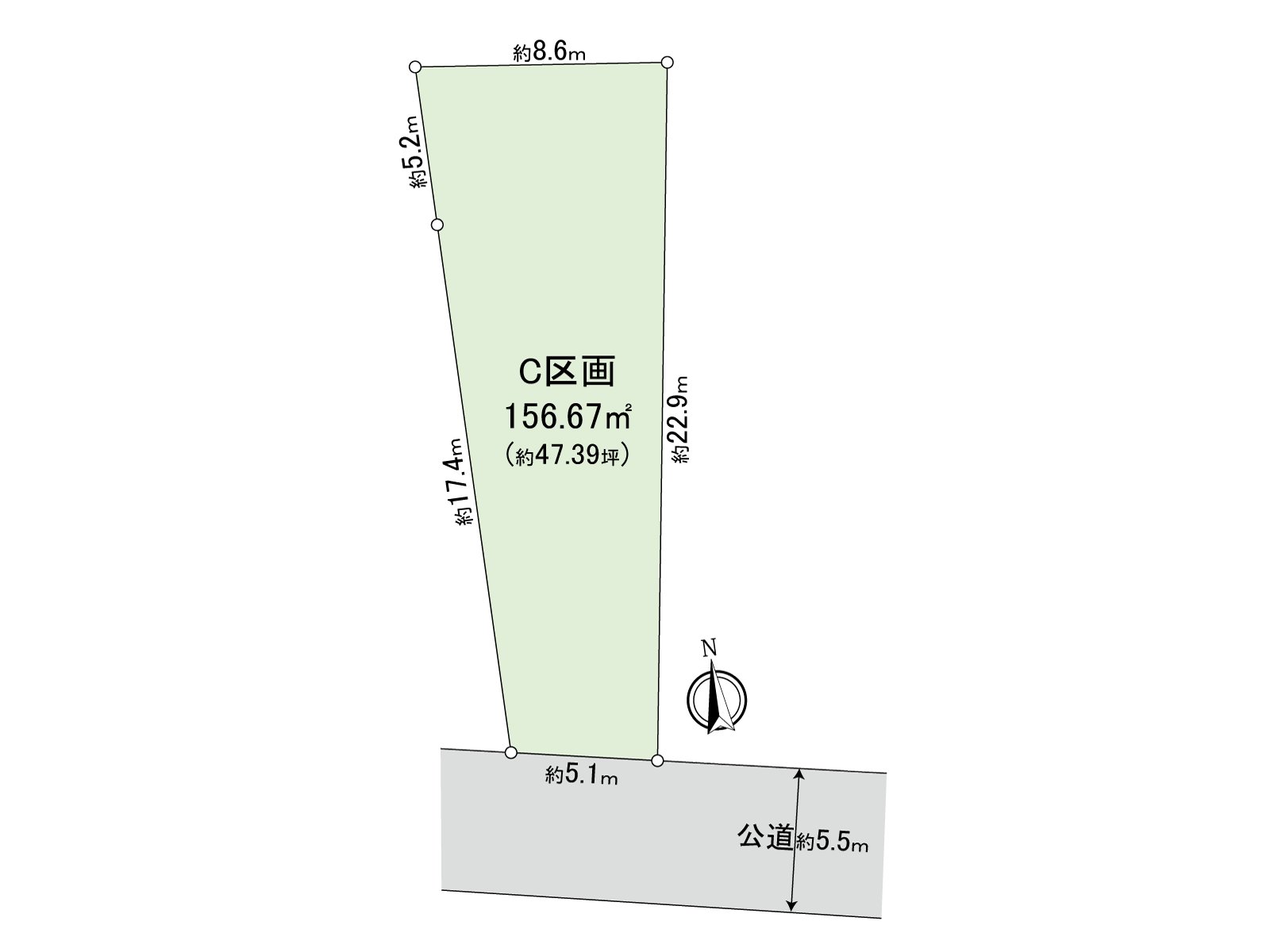 [地形图]土地面积：152.75平米(约46.20坪)/建筑面积比：50%/容积率：80%
