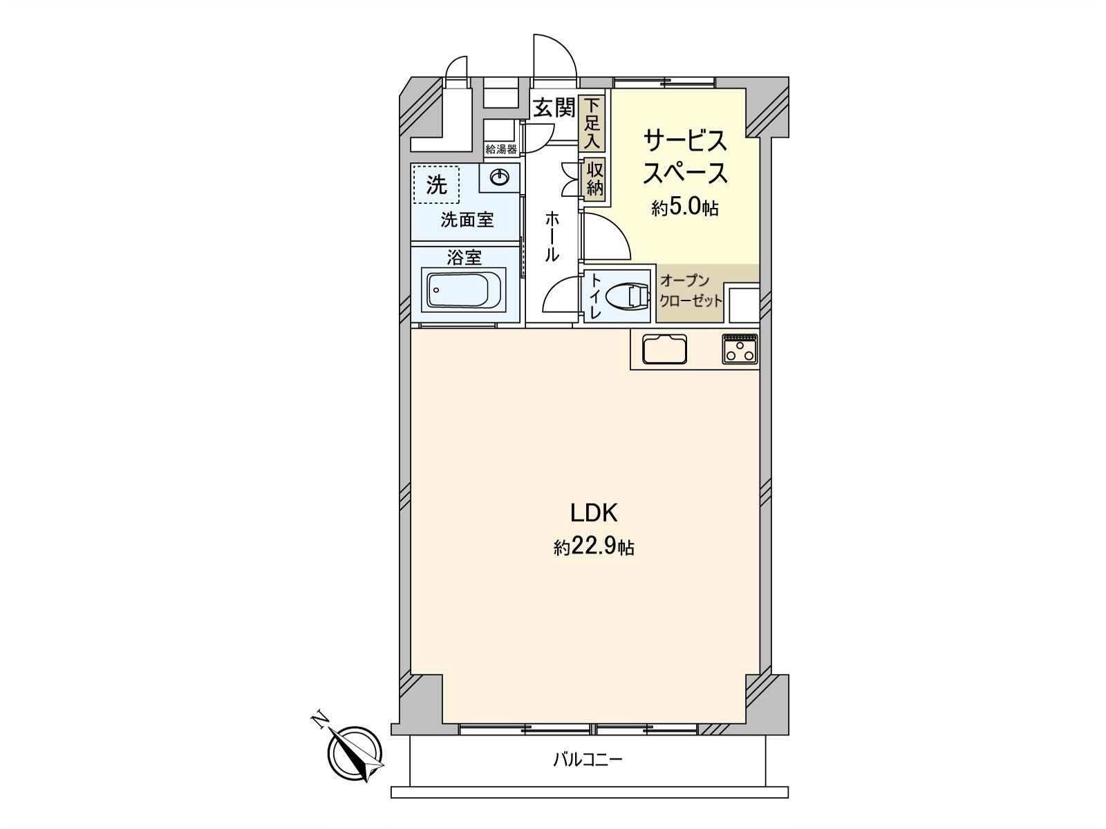 [房型图]实际使用面积：59.74平米(约18.07坪)/房型：开间+S