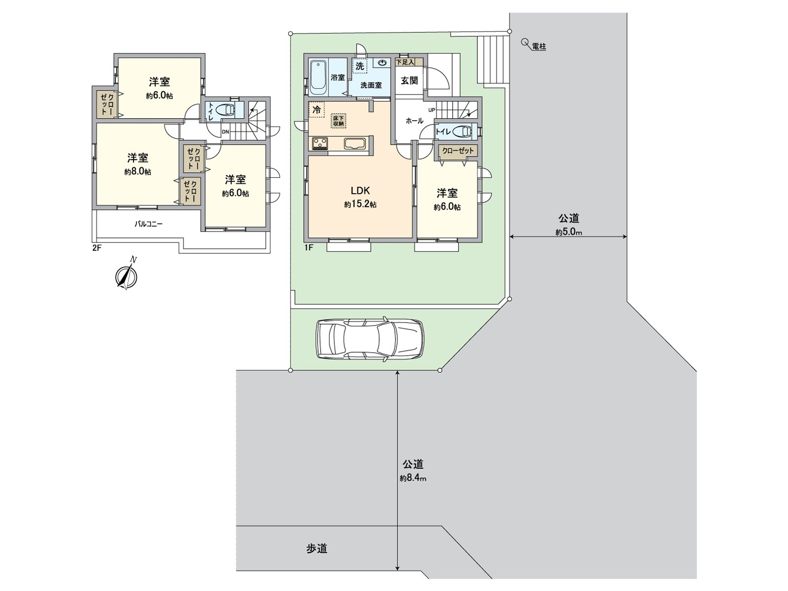[房型图]关于适合东南的全居室2面采光，阳光、通风良好