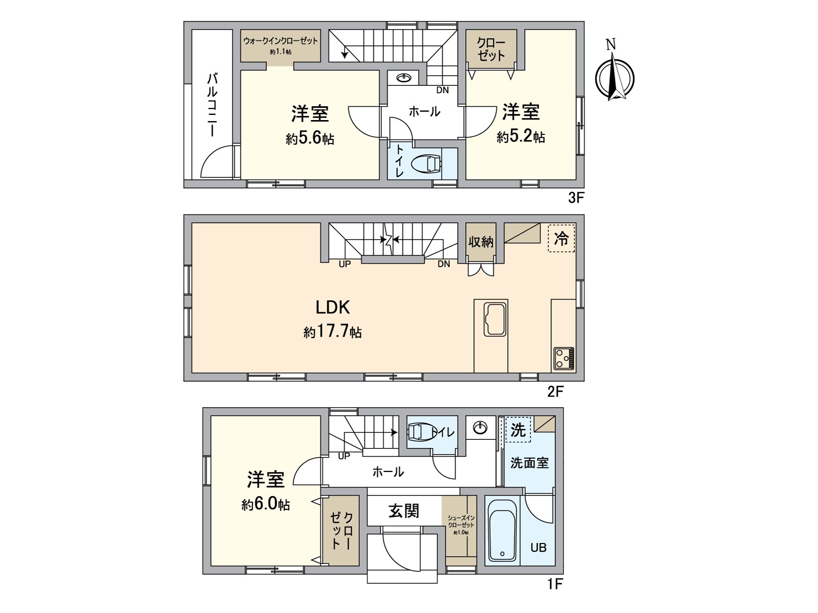 [floor plan] The 2nd floor living that was considered in privacy