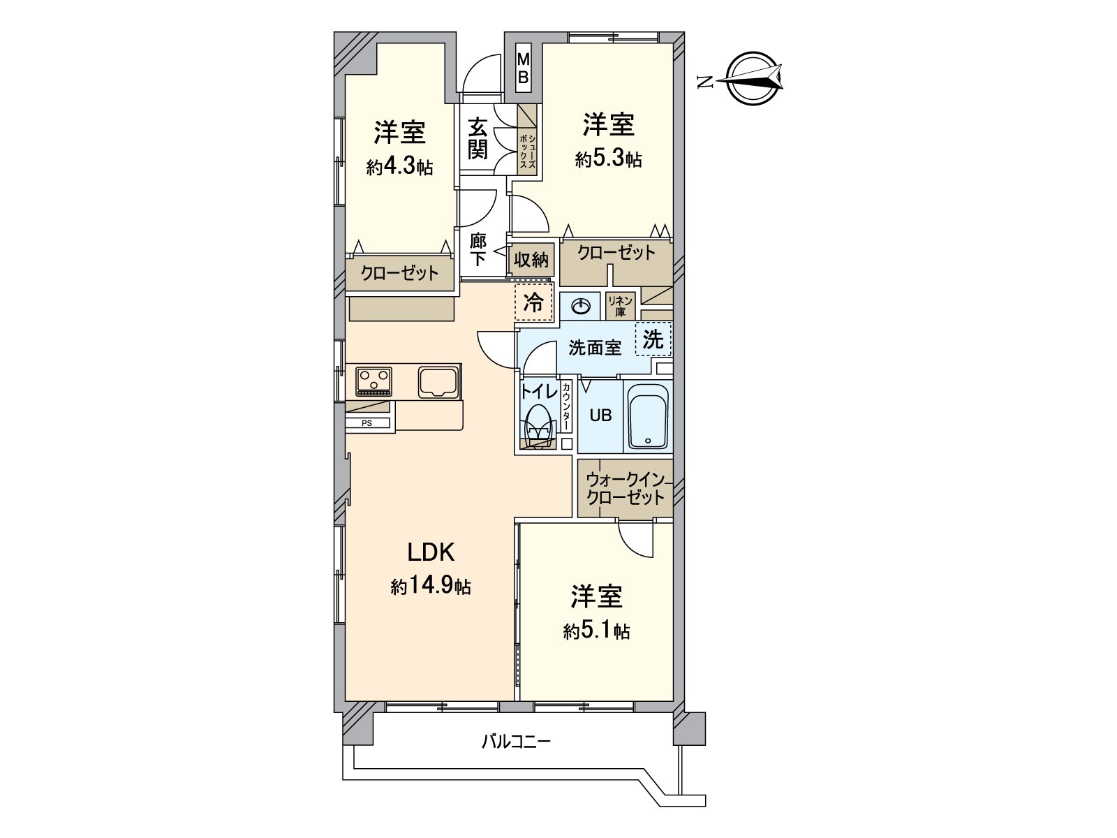 [floor plan] Reform Complete indoor in April, 2025. Possible delivery immediately (after the after closing).