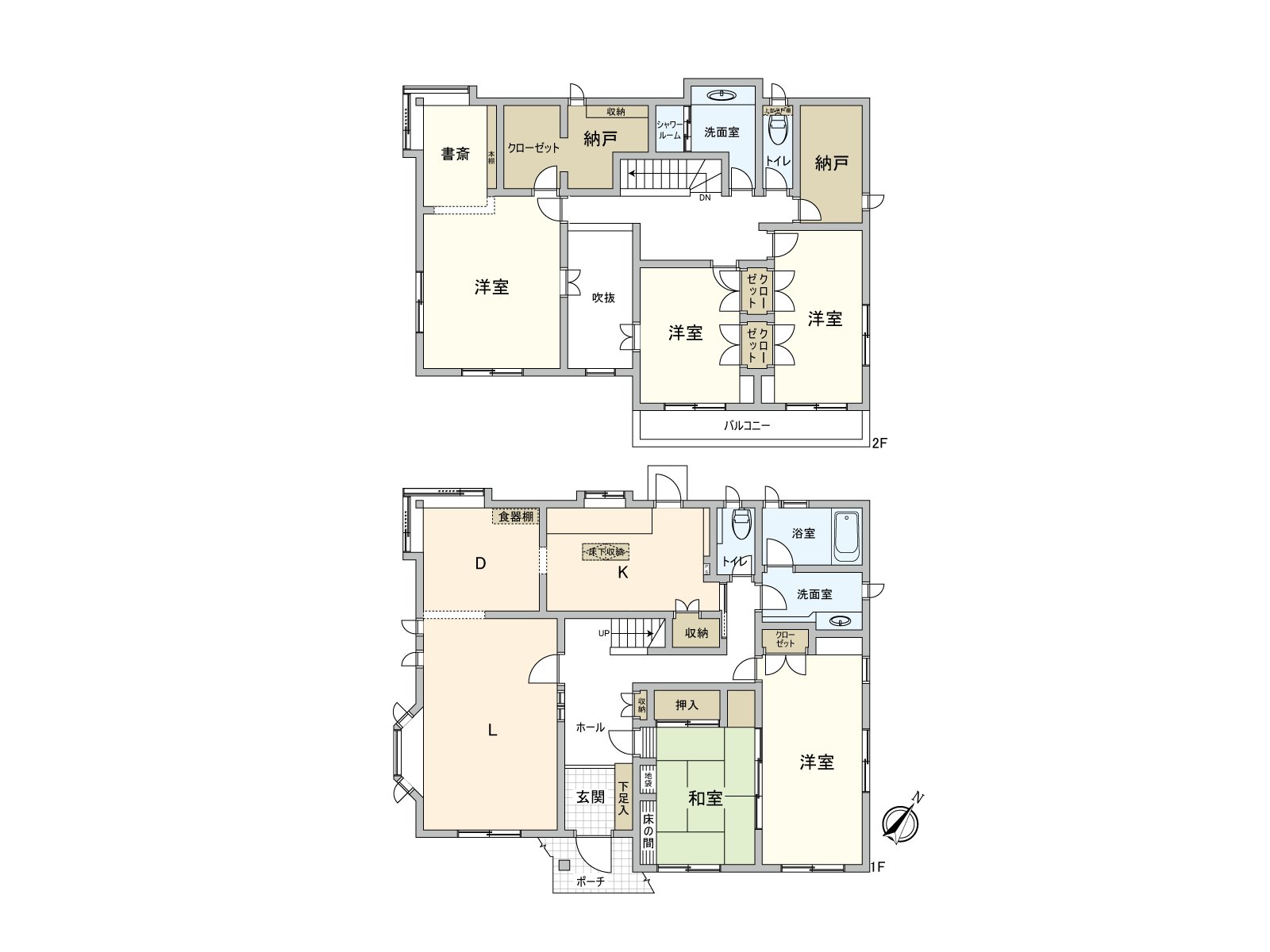 There are floor plan 5SLDK and big storeroom, storing and is rich in a quantity of storing.