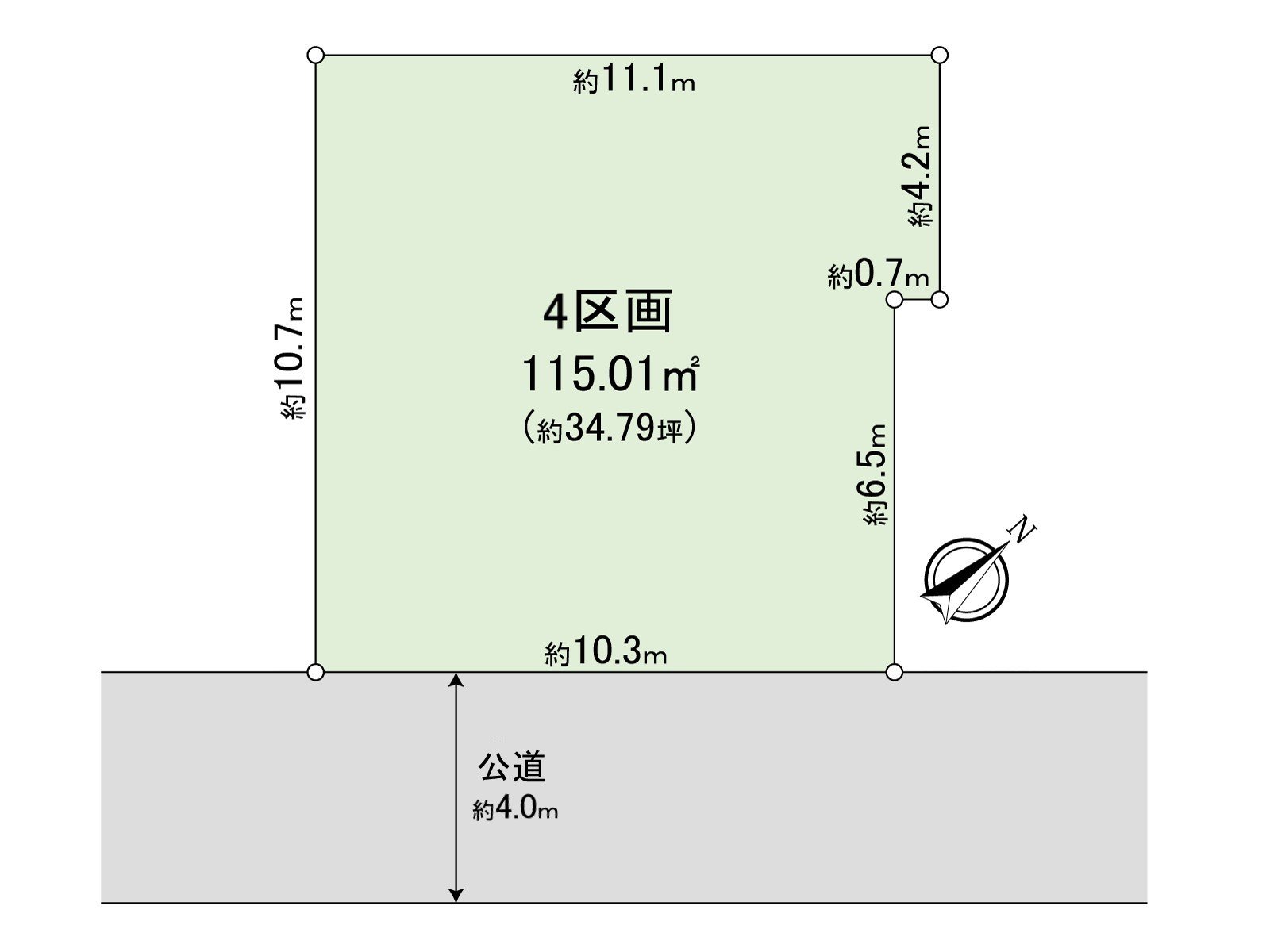 土地面積115.01平方公尺