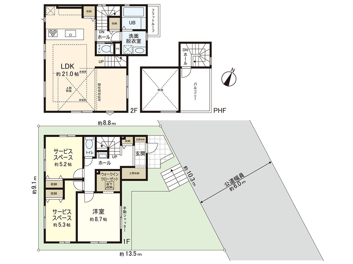 土地面积：103.17平米(约31.20坪)/建筑面积：102.88平米(约31.12坪)/房型：1LDK+2S