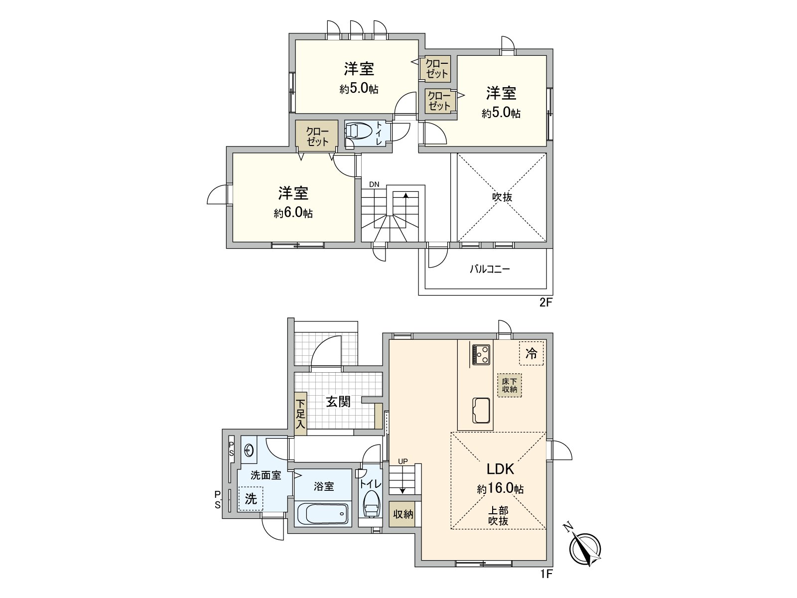 It is 105.01 square meters of Land area, total floor area 83.63 square meters, Newly-Built Detached House of 3LDK.