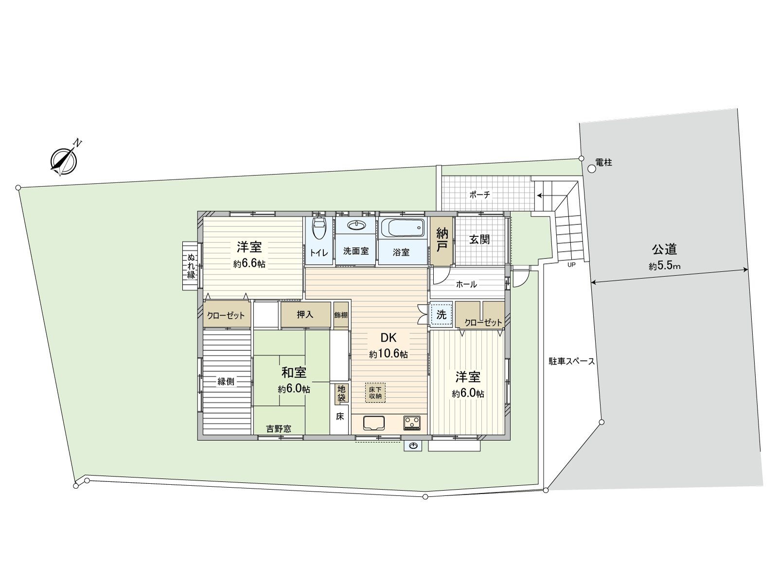 是从属于用地面积50坪超no宽敞的院子的独栋住宅。因为是生活流迹线好的房型所以也能在无障碍适合生活方式的变化。