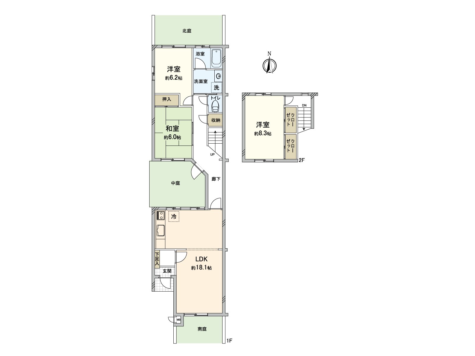 实际使用面积100.2平米，3LDK的翻新条件有，是二手的Mansion。