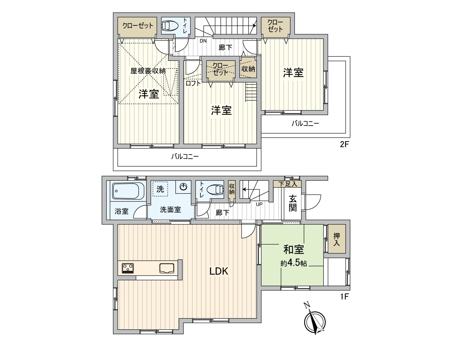 土地面積：100.00平方公尺/建築面積90.51平方公尺/房型4LDK