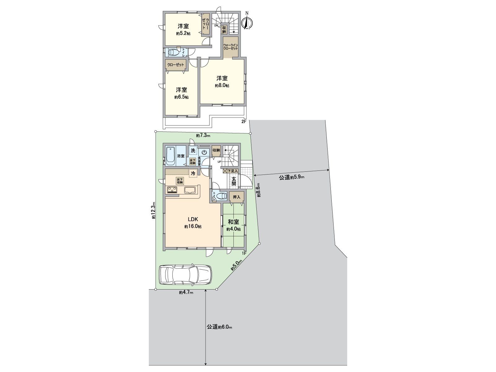 4LDK+WIC的新房独栋住宅