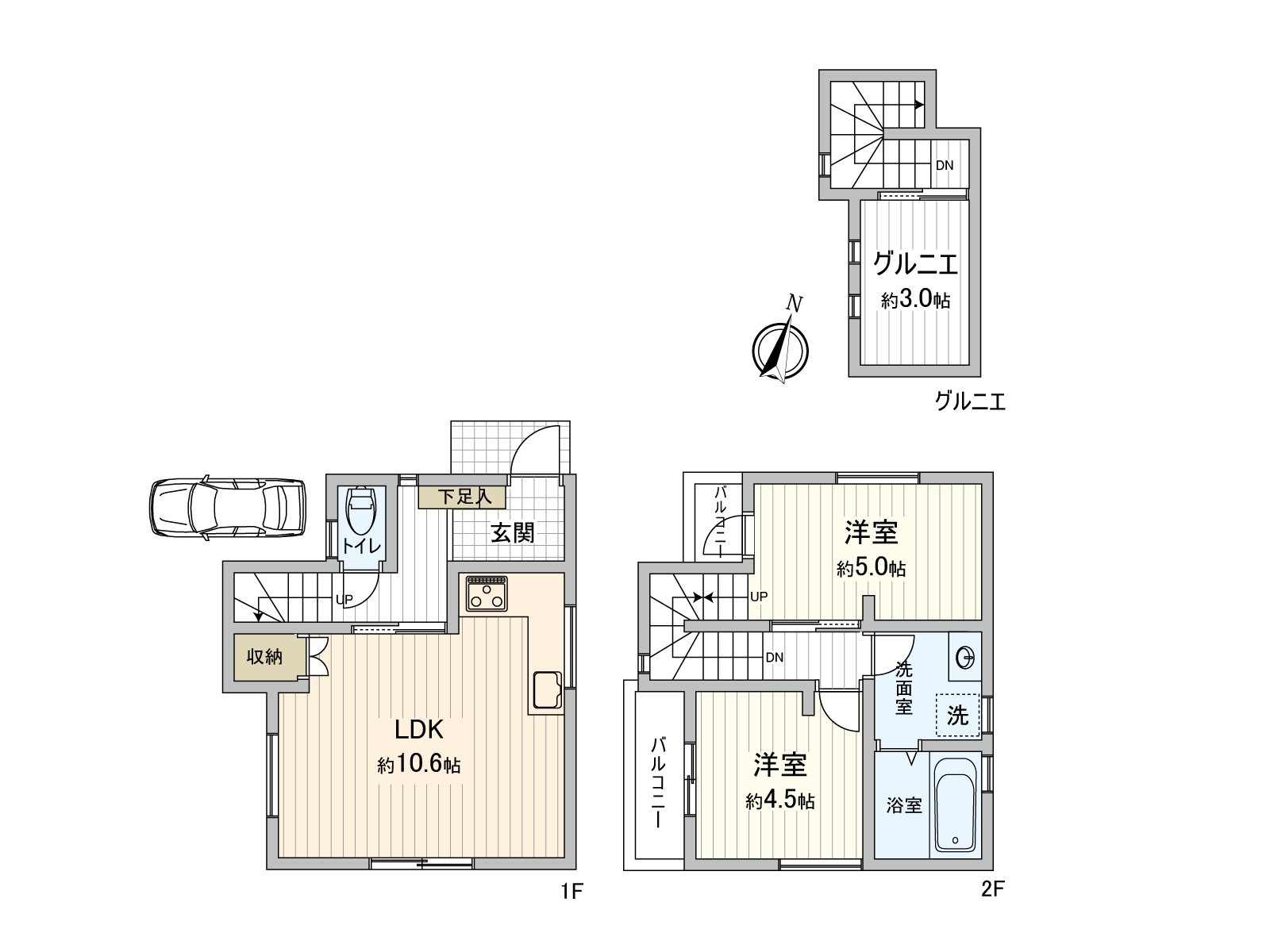 An amount of money: 16.3 million yen (tax-included) building total floor area: As for 58.32 square meters of reference plan, a customer can decide the plan in an example freely.