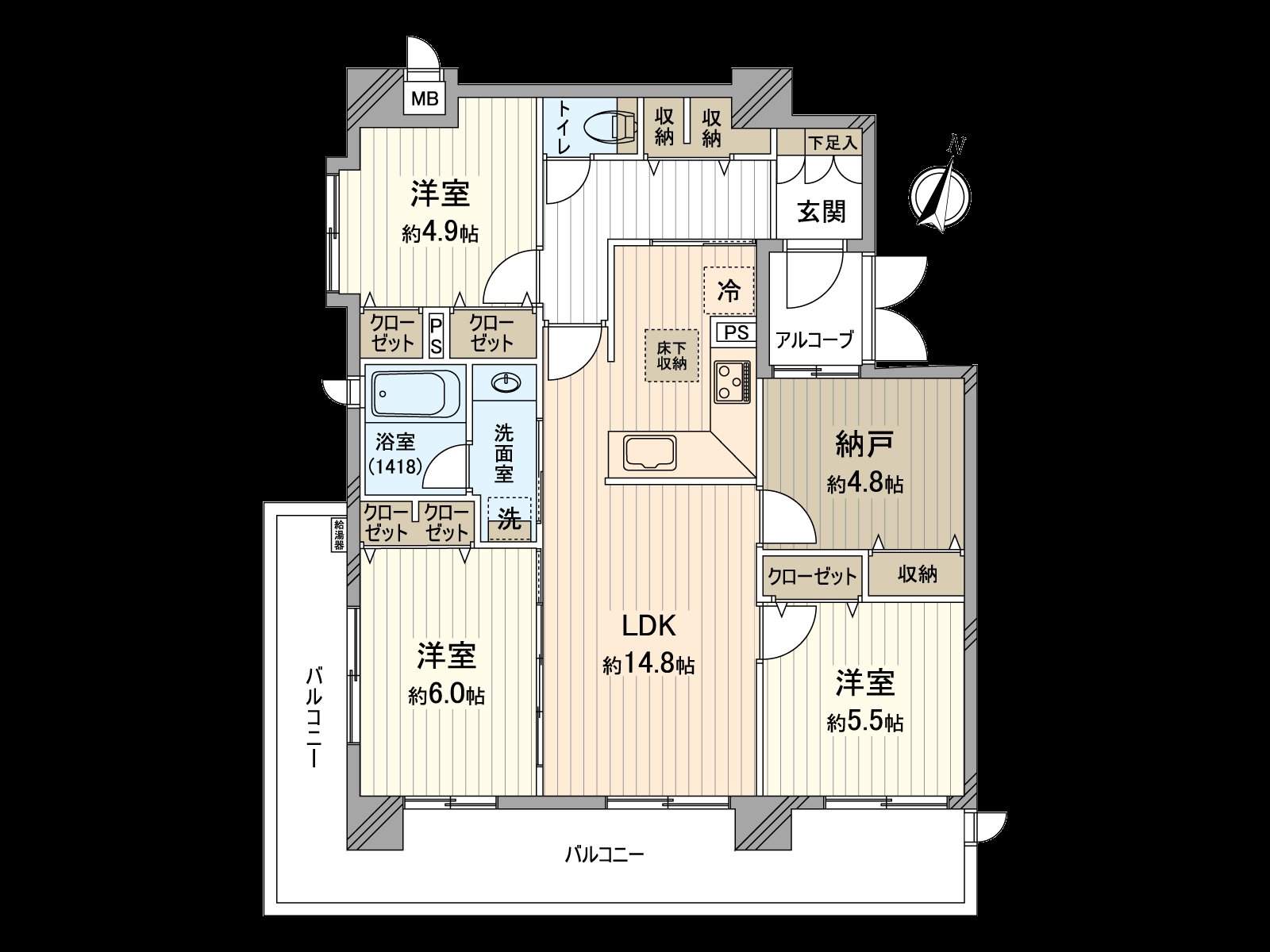 80.89平米的3SLDK