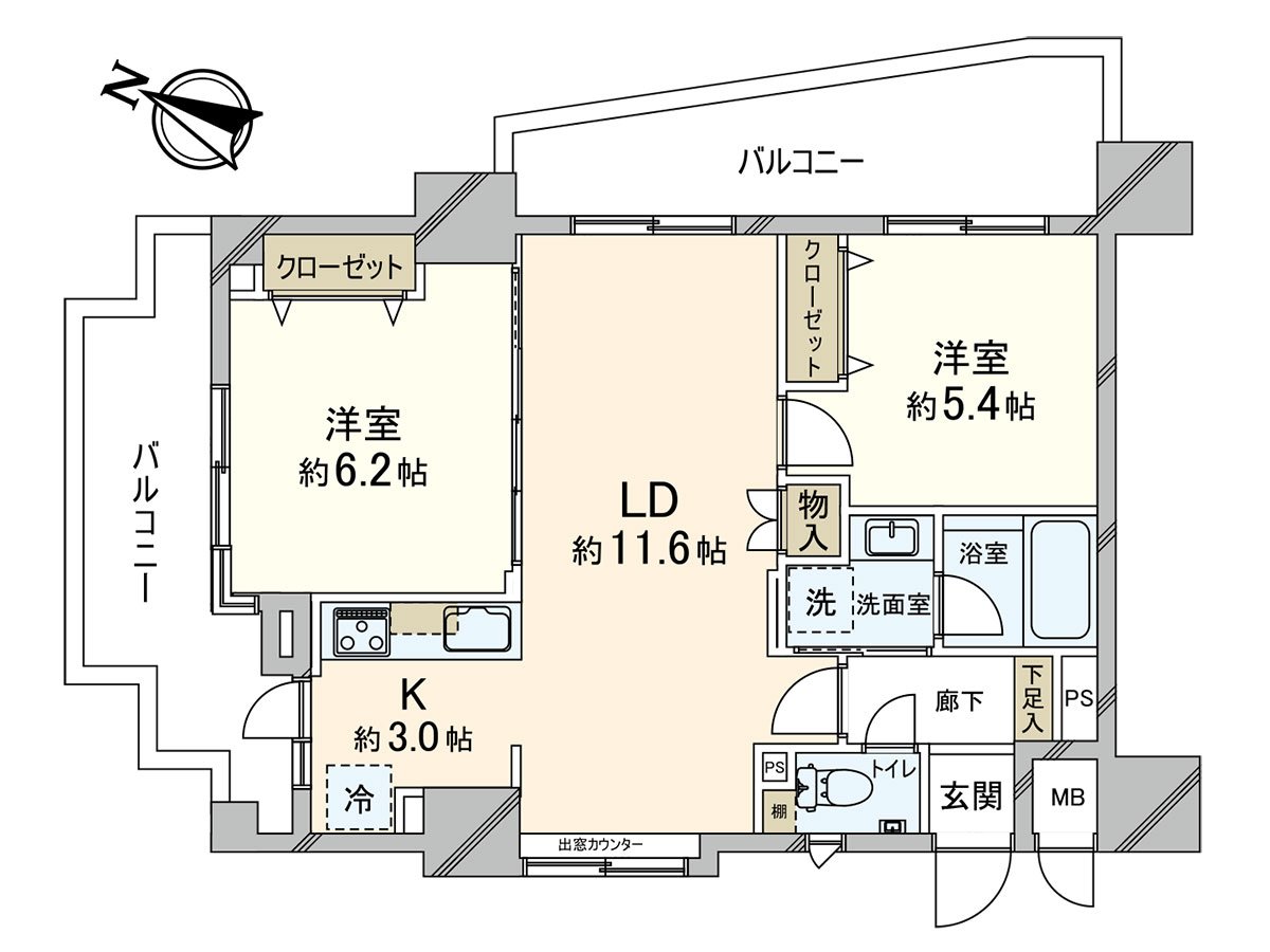 Floor plan (2LDK)