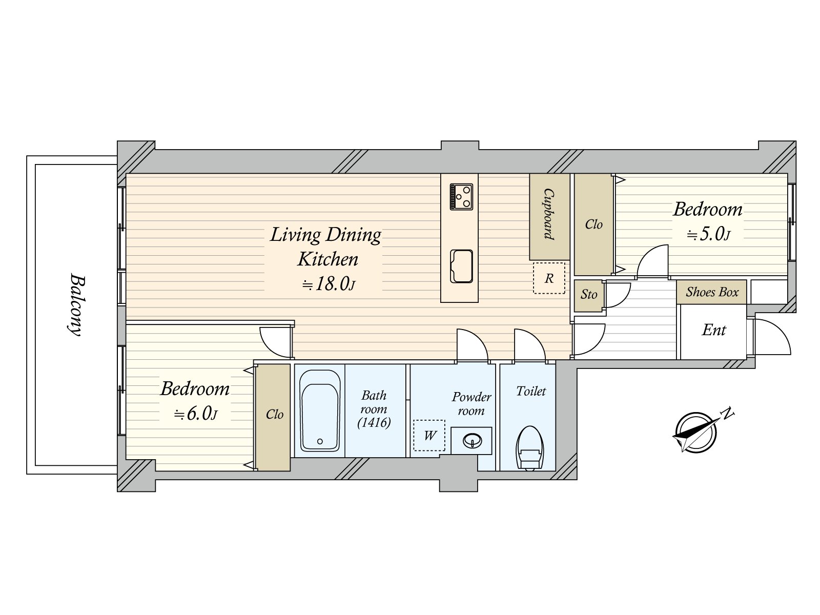 家族聚集的LDK是約18.0張塌塌米面積。在翻新的情況下，組合廚房或者盥洗台等的交換，3套空調的新設，全室地板張替進行，能心情舒暢地開始新生活。