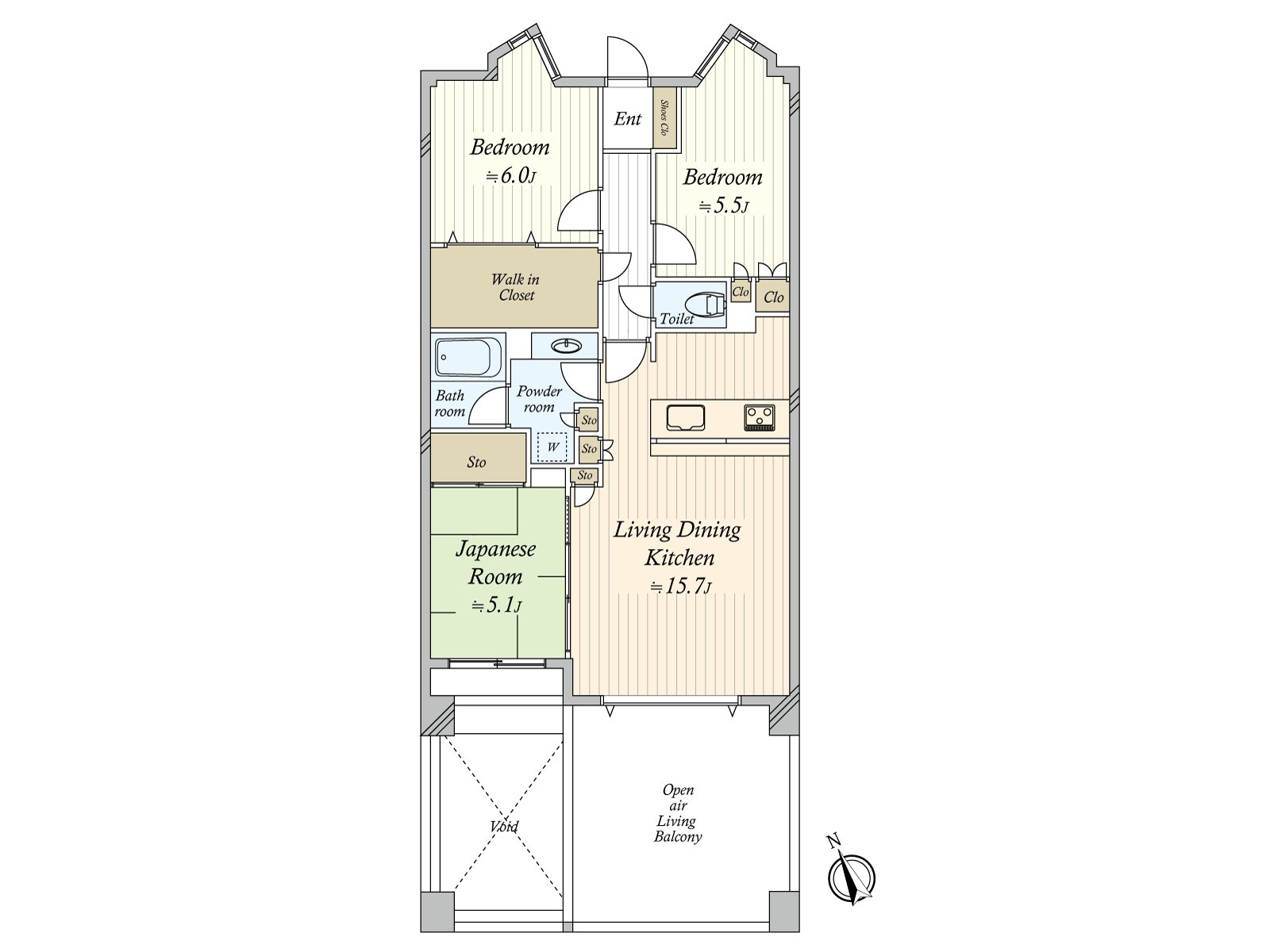 The house with the open feeling that deep opening air living Terrace was established. There is not the big building blocking the view in front, and an authority of ･ view ･ style per positive is good together.