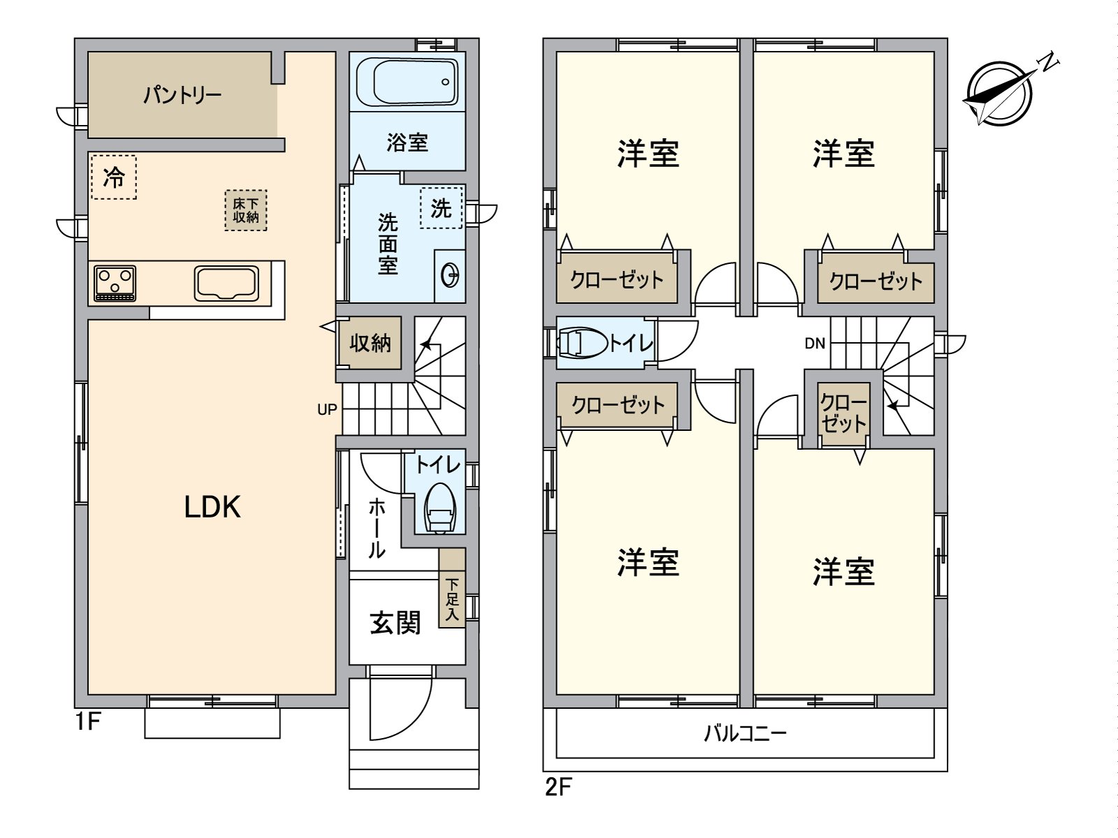 是表示全体房源的版面设计的房型图。对流迹线以及采光具有参考作用。