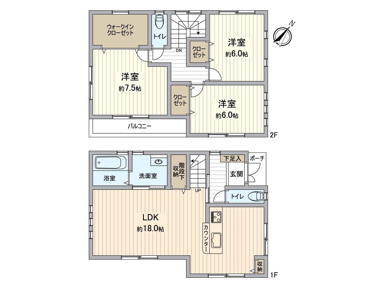 是表示全體房屋的版面設計的平面圖。對流跡線以及采光具有參考作用。