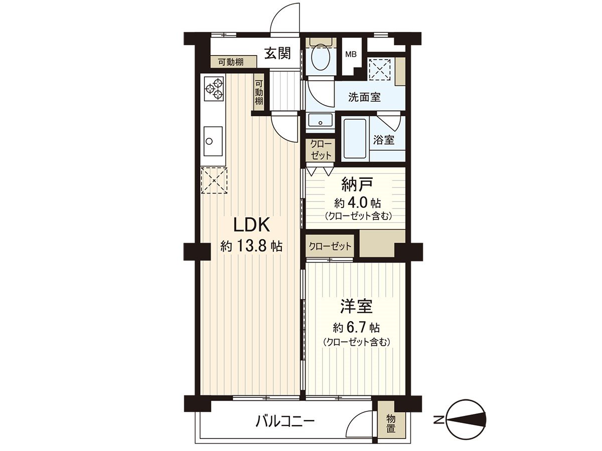 As there is not front Building in the room of 1SLDK located on 8th floor part, the north side edge, lighting, the ventilation, a view is good♪