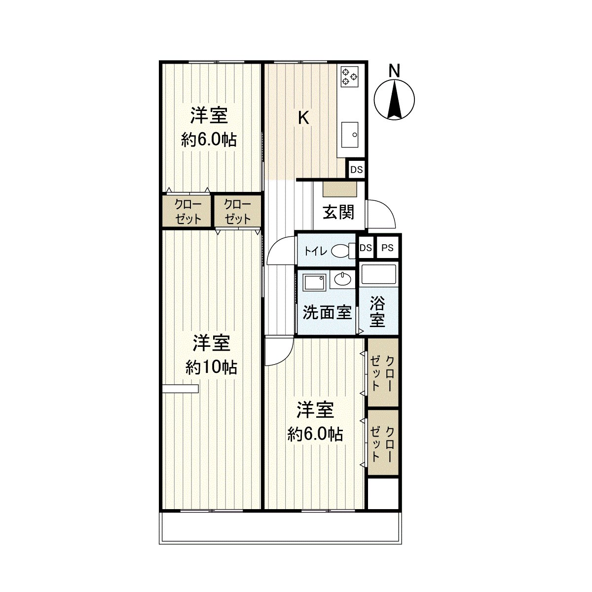 It is a 1st part, a room of 3K.