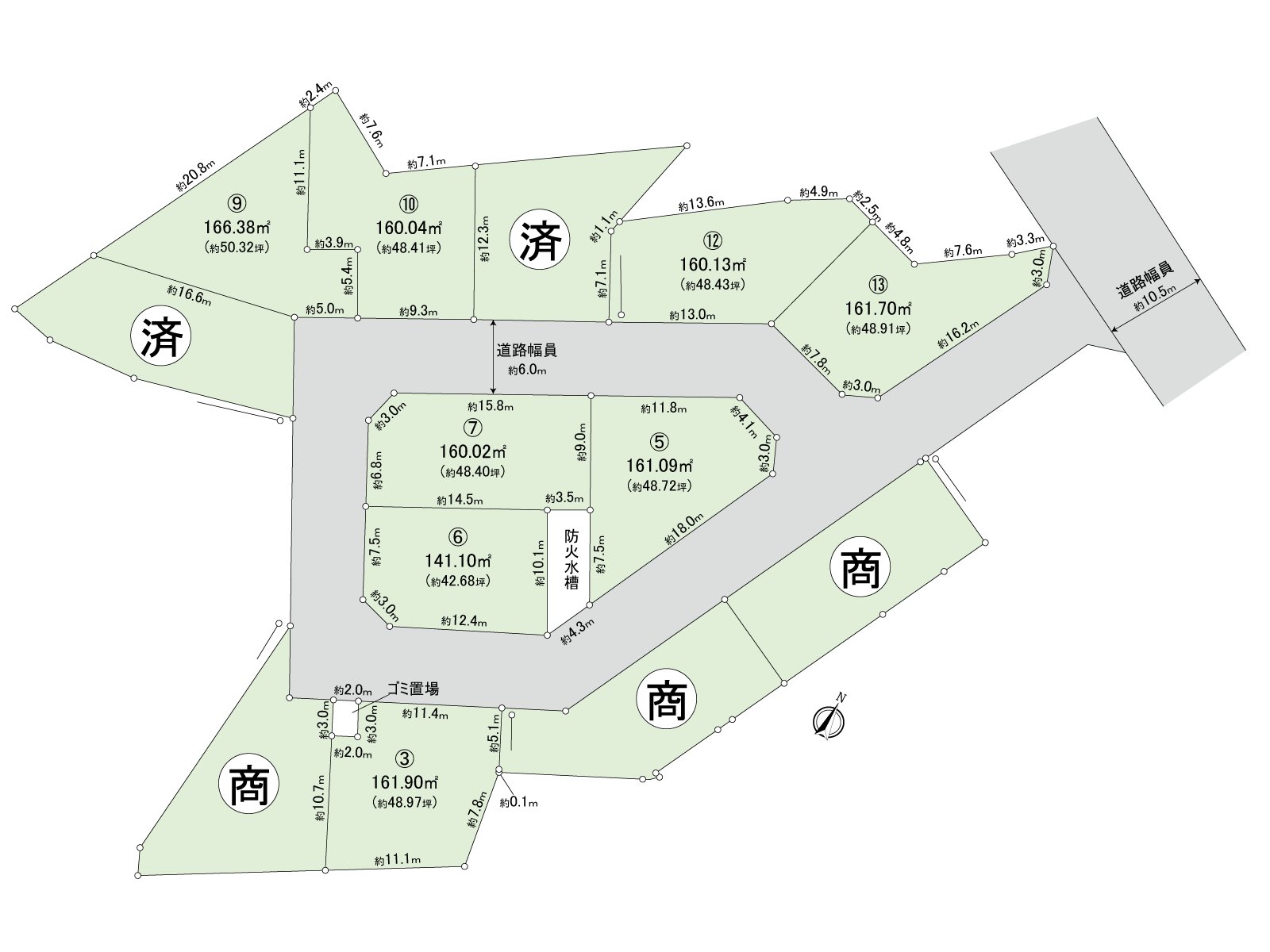 [division figure (⑨ part)] Without condition Empty, the property condition sell, and is Land. A house of the oneself preference is built because I can build it with a favorite house maker.