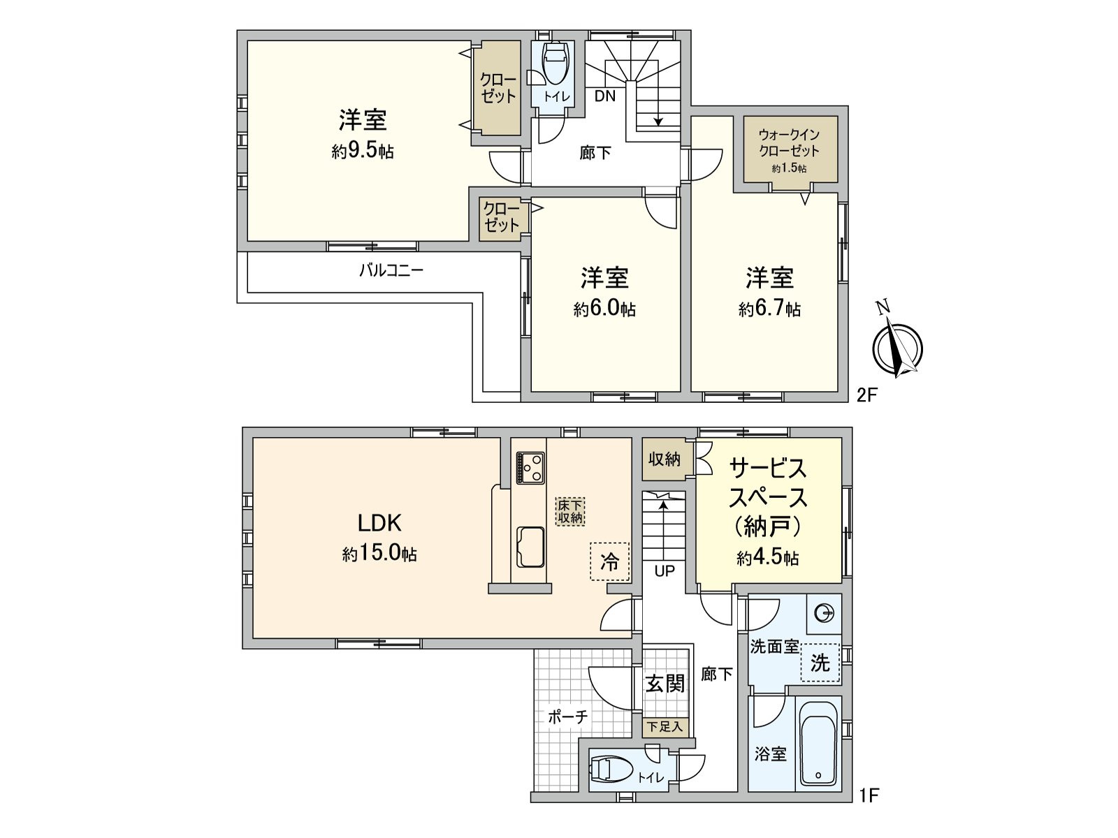 是表示全體房屋的版面設計的平面圖。對流跡線以及采光具有參考作用。