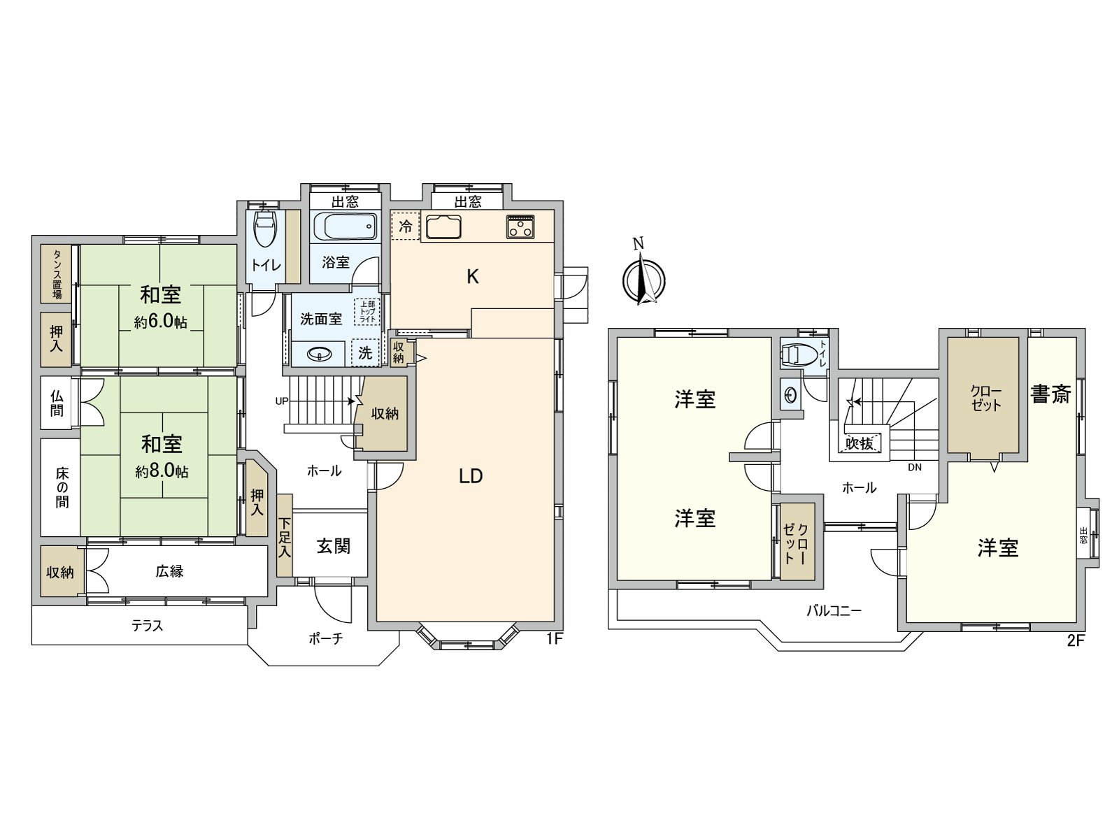 是表示全體房屋的版面設計的平面圖。對流跡線以及采光具有參考作用。