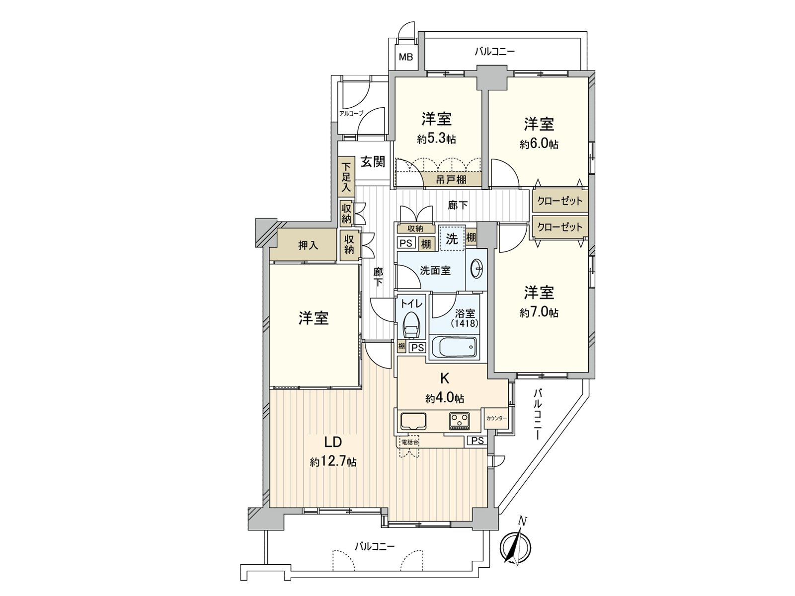 是表示全體房屋的版面設計的平面圖。對流跡線以及采光具有參考作用。
