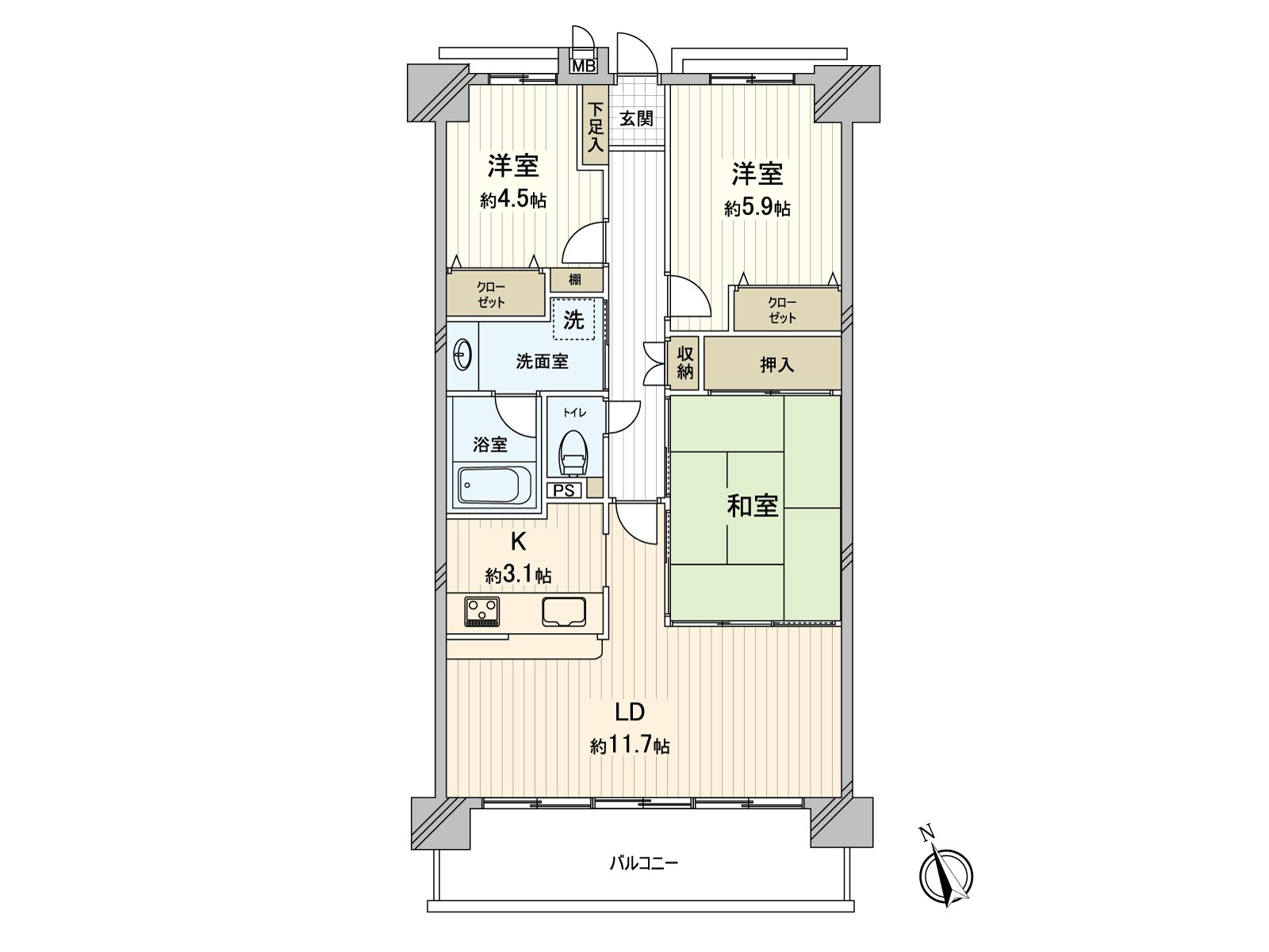 房型3LDK