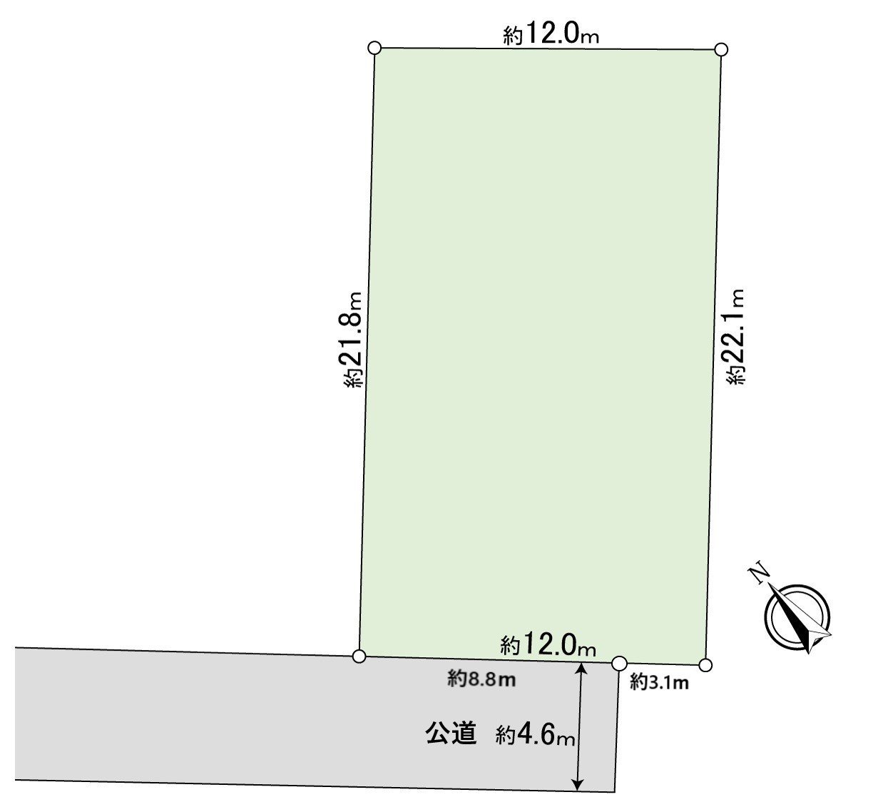 有约80坪的舒适的用地。无建筑条件而可以自由设计。中小学也便于步行圈，购物。确定测量以后，是在更地的递交计划。