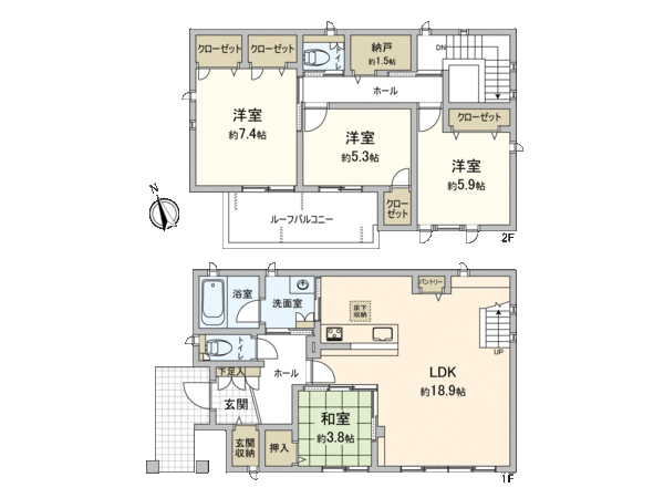 是表示全體房屋的版面設計的平面圖。對流跡線以及采光具有參考作用。