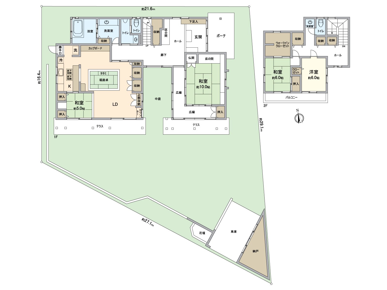 建筑物部分舒适的约156坪！