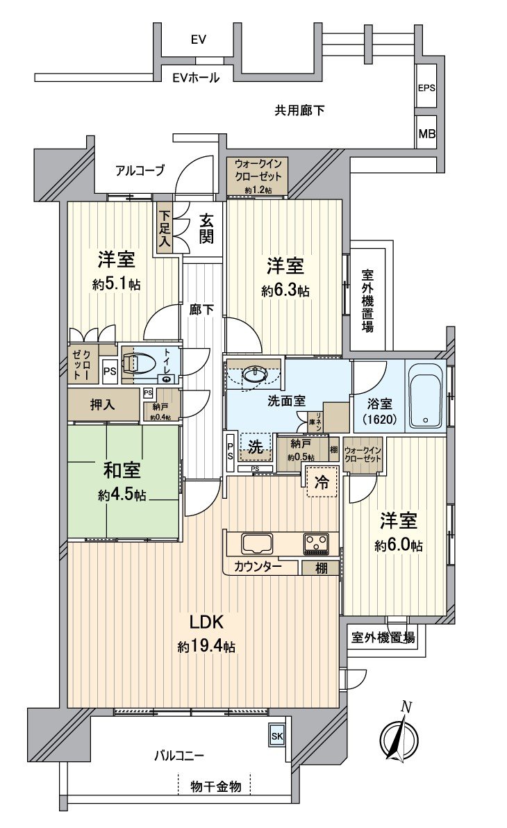 私人使用面積約95.05平方公尺(約28.75坪)