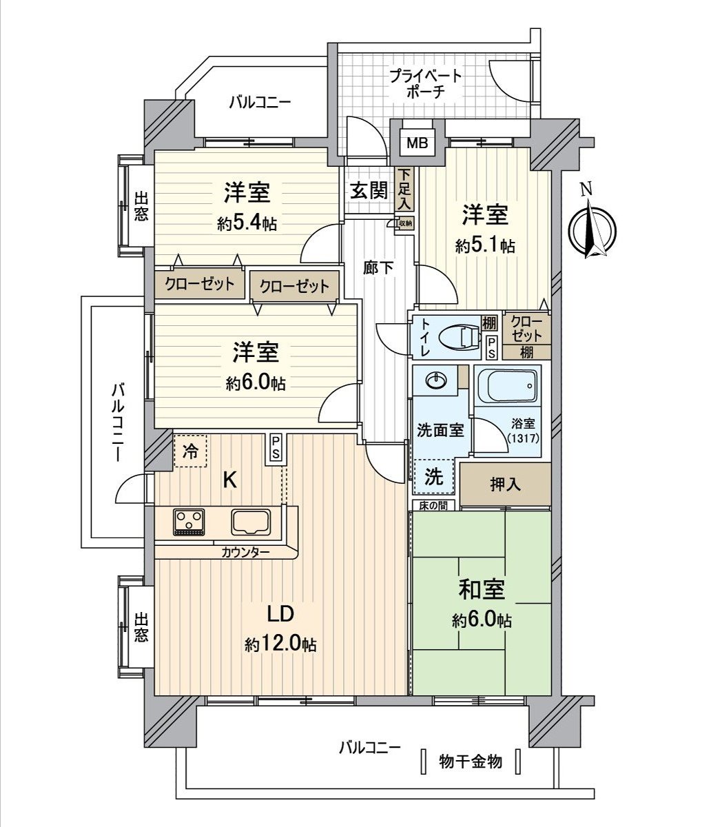 是实际使用面积80.92平米(约24.47坪)