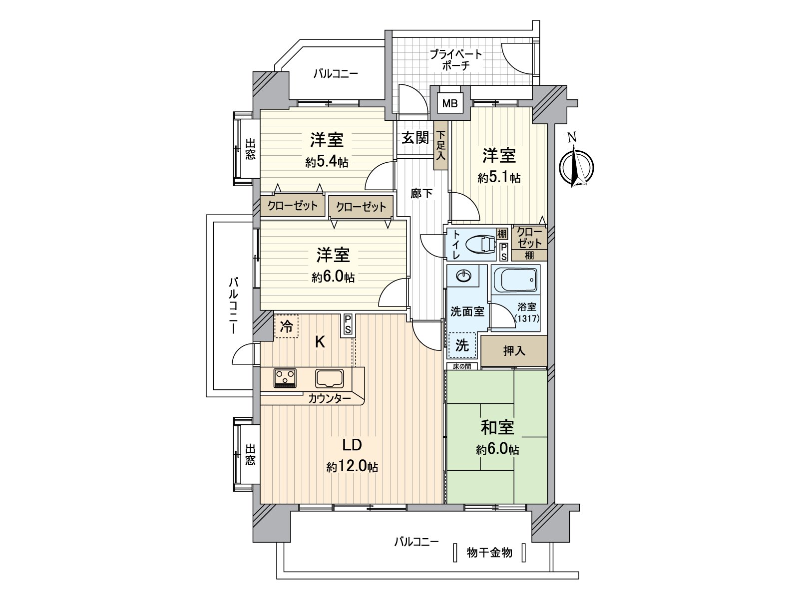 是私人使用面積80.92平方公尺(約24.47坪)