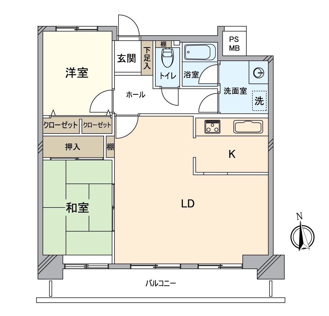 把南側的西式房間跟客餐廳接在一起，費時間，在2013年11月，改為2LDK