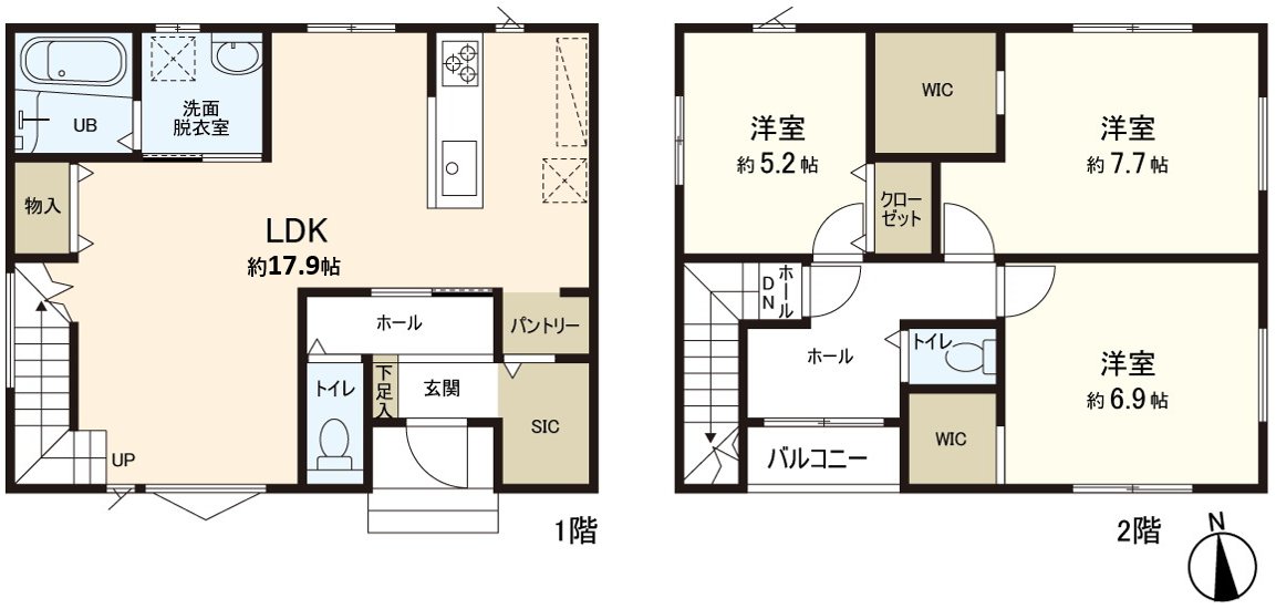 LDK is about 19.4 tatami spaciously