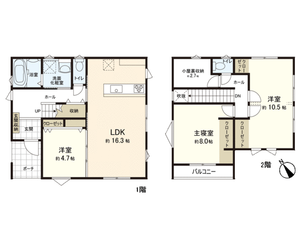 3LDK，土地面积198.62平米，建筑面积93.15平米