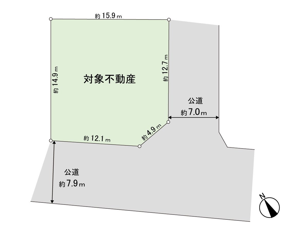 光照在東南、西南道路的角地良好