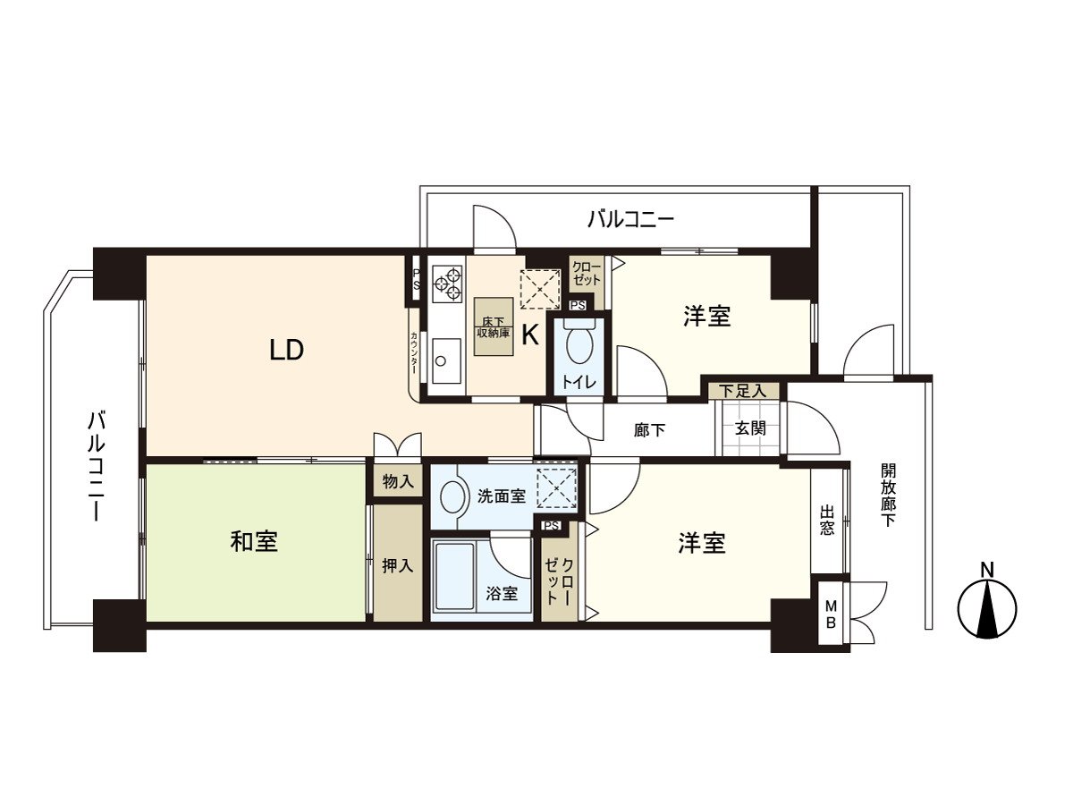It is the Plan which is recommended to the family layer in 3LDK!