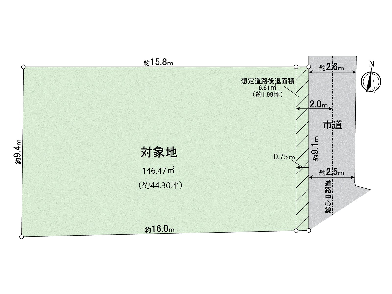 A plottage about 44.30 tsubo. You can start a construction plan immediately to become the Empty handing over after the dismantling.