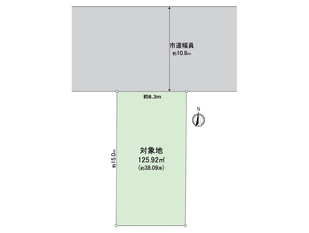 The rectangular lot of the about 38.09 tsubo. It is a 6-minute walk and a location superior in traffic Access from Sanyo Main Line "Okayama" station.