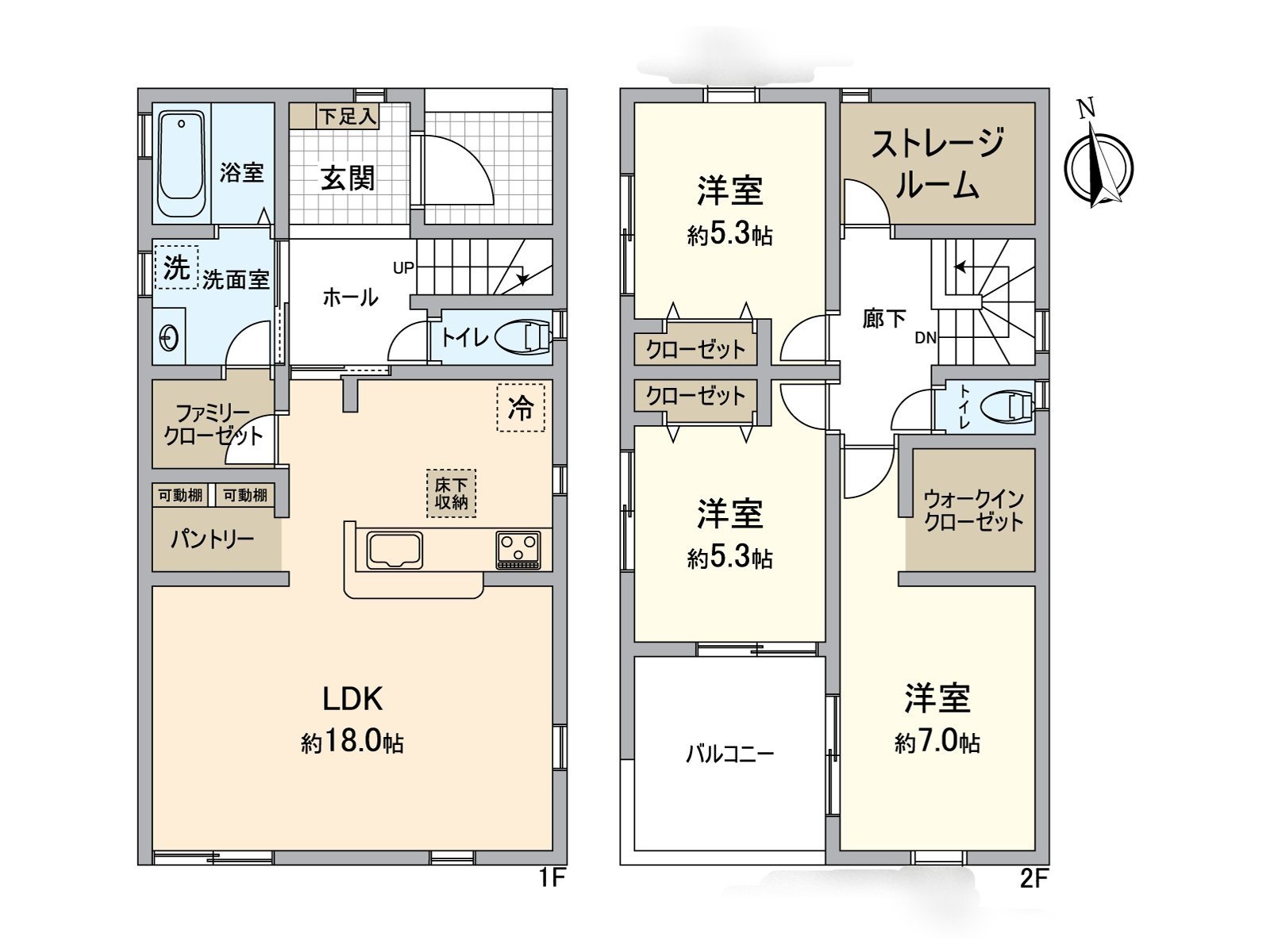 3SLDK where is recommended to the family. Bedroom, how to handle child that I distributed including the room are possible.