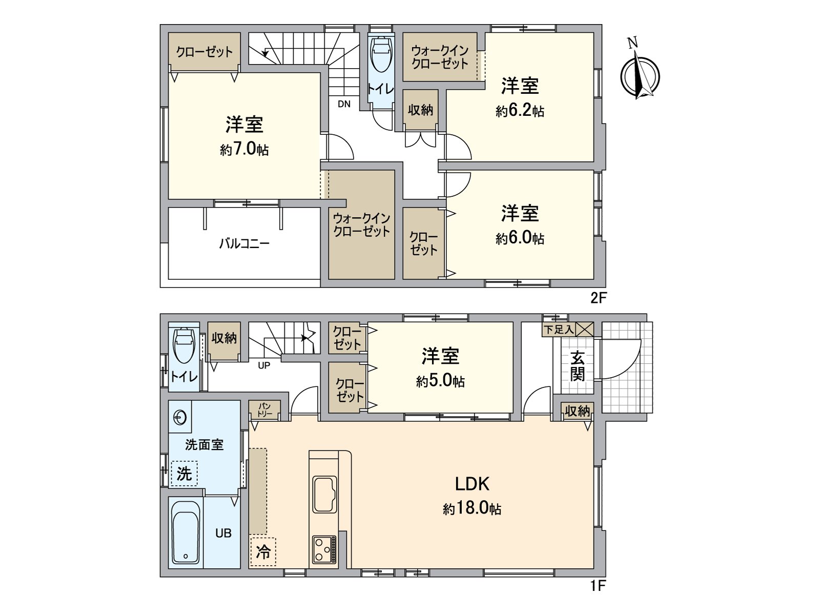 从属于便利的全居室存储空间！在家庭推荐，是4LDK的新房独栋住宅。