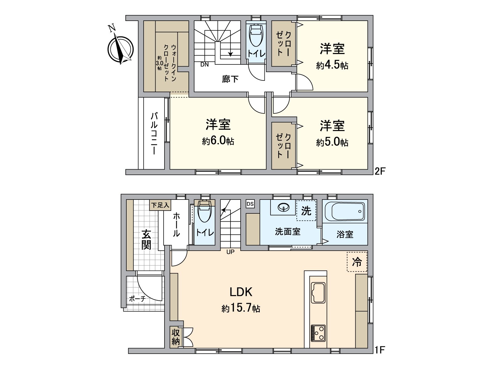 约3.0张塌塌米步入式衣帽间存储空间是充实的房型。