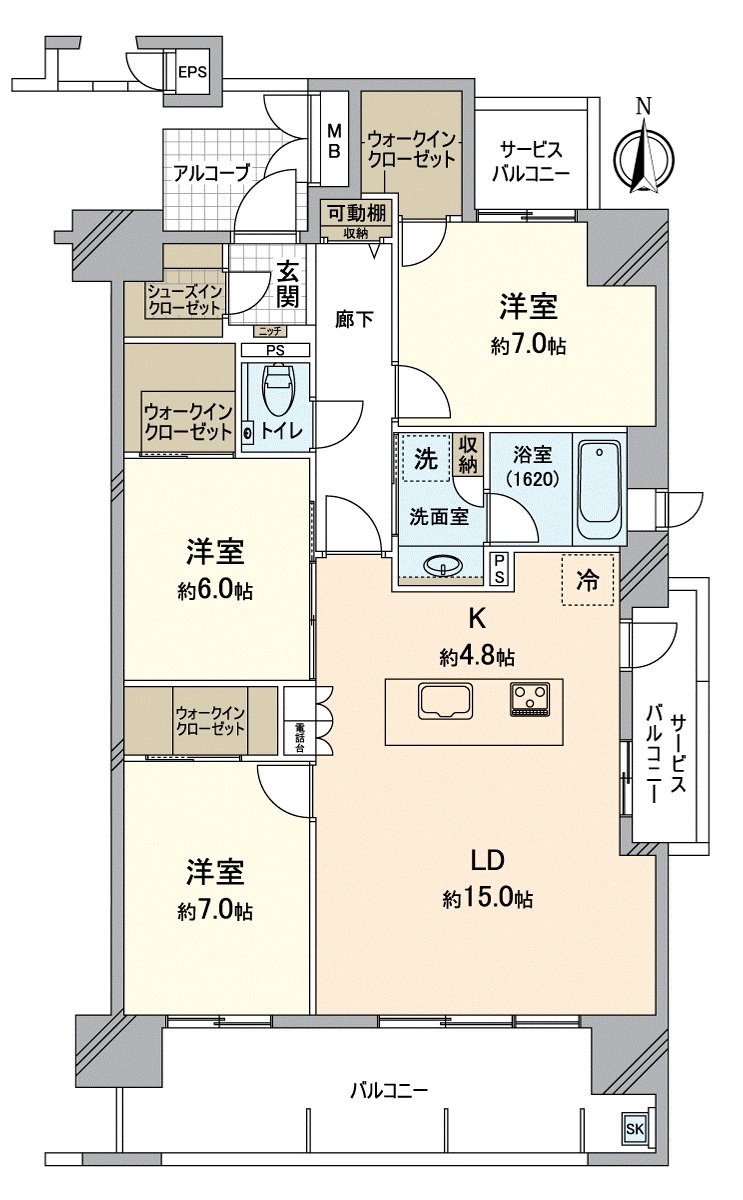I am assigned to Southeast corner unit three lighting, and the sun, the ventilation is good.