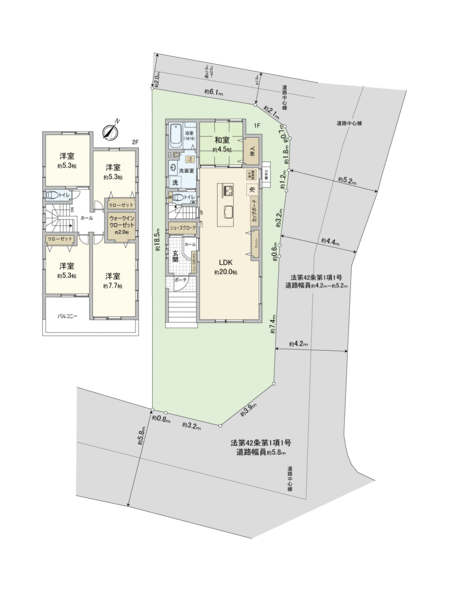 是5LDK.2阶建2023年11月築的建筑物。