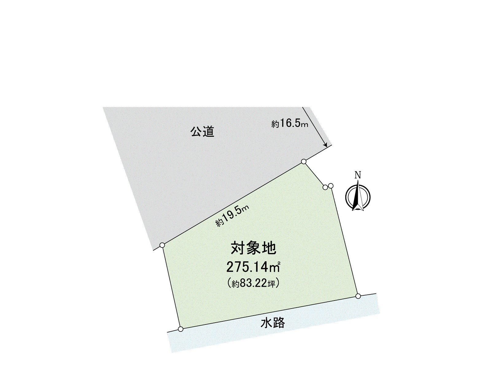 There is frontage about 19.5m