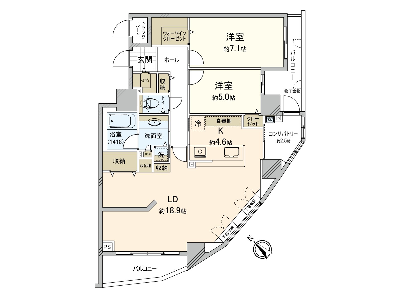 Floor plan (the Plan change to 2LDK → 3LDK is possible, too road expense) according to (required)