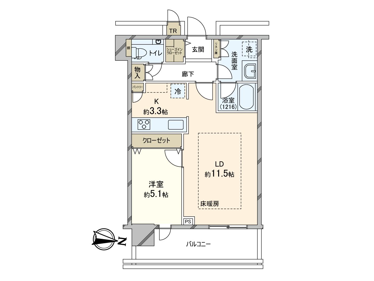 有房型图，地板全部地板，客厅地板暖气